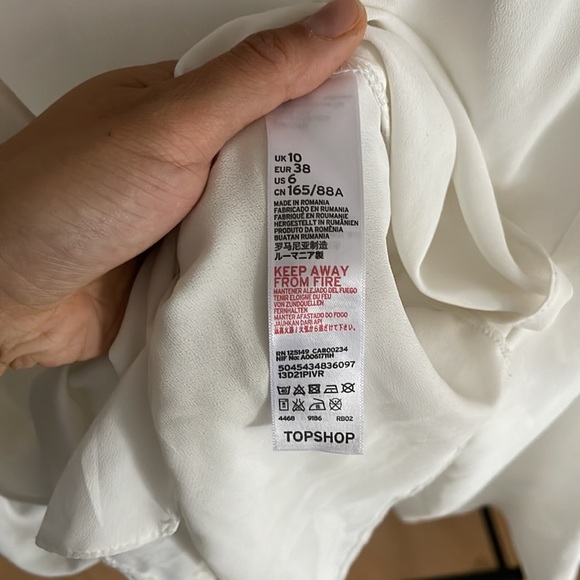 Topshop Double Wrap/Tie Front Top - Picture 3 of 6